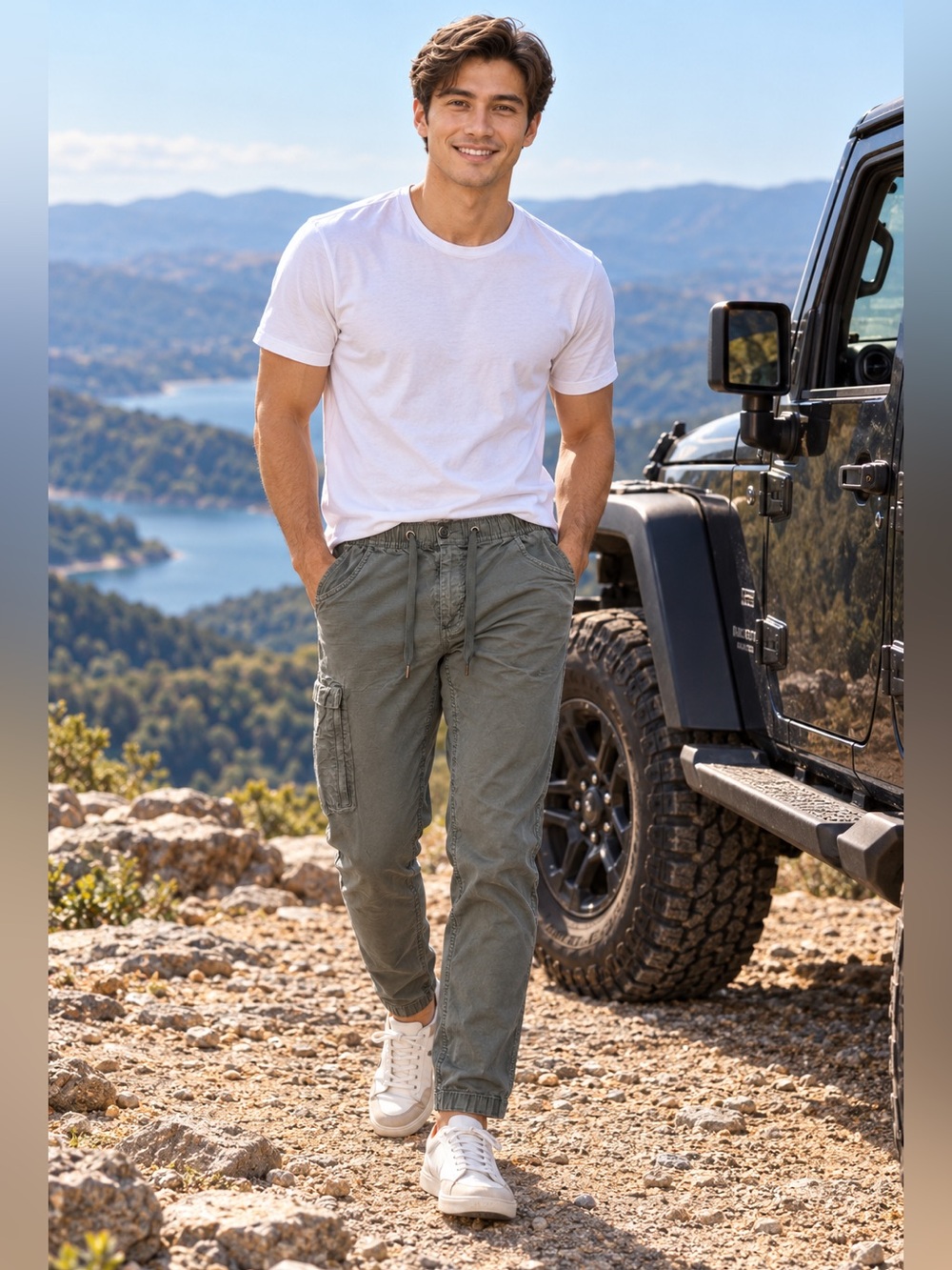 NWOT$98 BYLT Premium Basics Ripstop Cargo Pants Mens L 32x31” Stretch Cotton NEW